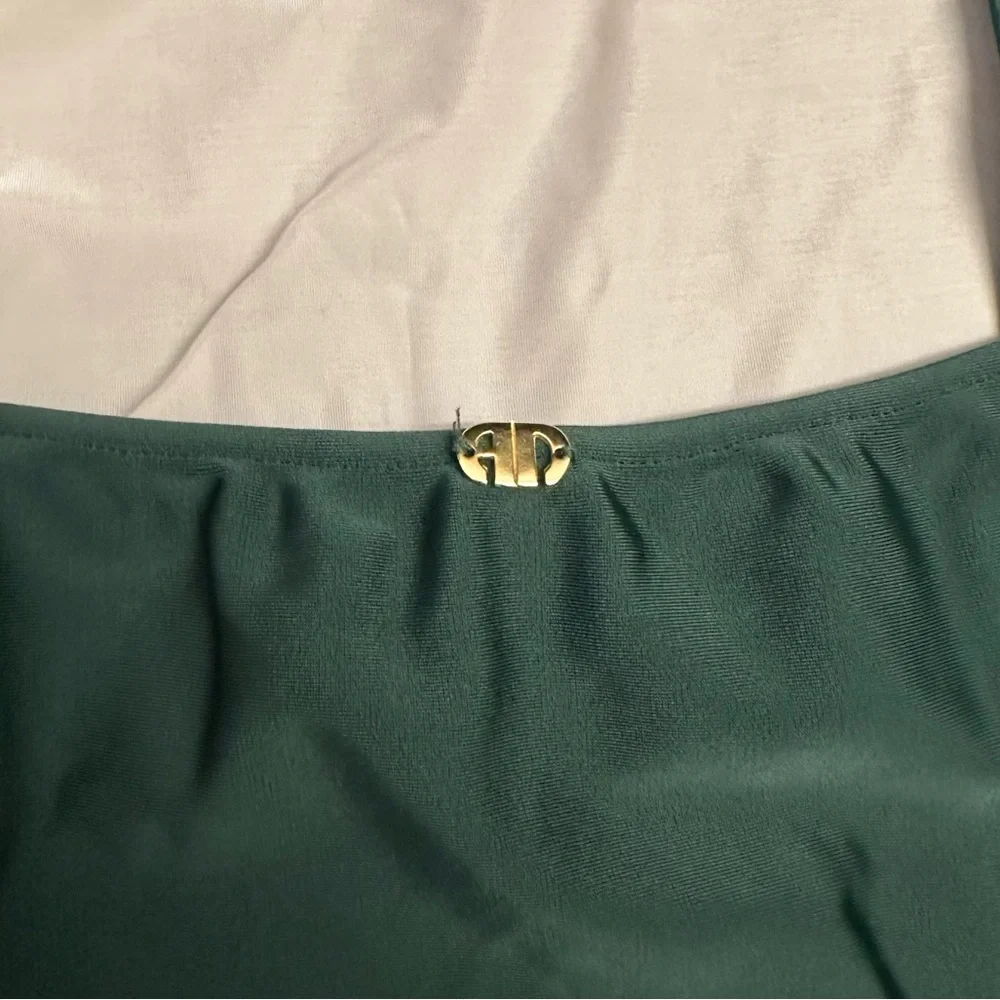 Adriana Degreas Low-Back Cutout Swimsuit in Dark Green - Picture 8 of 12